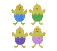 Bohany Portaposate per pulcini pasquali | 4 x portaposate per matrimonio, cucchiaio, forchetta, per la decorazione della tavola di Pasqua