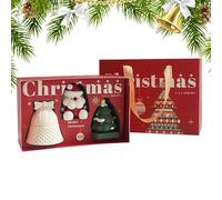 Bohany profumate invernali, a forma di campana, albero di Natale in stile cartone animato, decorazione, candela profumata per la tavola, per adulti, amanti, famiglia, donne, uomini
