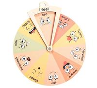 Bohany Ruota emotiva,Ruota di espressione emotiva,Sentimenti Psicologia Decorazione,Legno,Diagramma di Comportamento In Legno Per Bambini,Strumento Educativo Ruota Emotiva Per Scuola,Classe,Consulenza