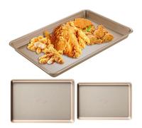 Bohany Set di da forno | Vassoi in acciaio al carbonio antiaderenti, 3 pezzi di medie dimensioni e quarto con stampo per braccio zingaro utensili da forno per pane, stampo per torta, bacon