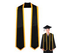 Bohany Stole per la laurea 2024, stola d'onore di laurea - La laurea studentesca colorata ha rubato l'onore d'onore dei laureati | Stola di laurea, Nero/oro, Se référer au descriptif