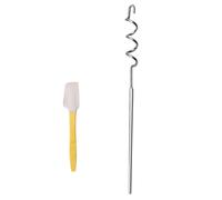 Bohany Strumento di miscelazione per marmellate, frullatori manuali con spatola in silicone, agitatore portatile per burro di noci, miele e salse