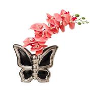 Bohany Vaso in ceramica per fiori | Decorazioni per la casa in ceramica con motivi farfalle | Pezzo centrale per tavolo con supporto bouquet - Decorazione per matrimoni ed eventi