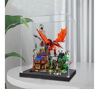 BoHeart Vetrina in acrilico per Lego 21348 per modello Red Dragon, scatola antipolvere, dimensioni: 40 x 35 x 50 cm (modello non incluso) (2 mm)