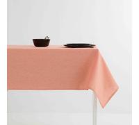 BOHEME Tovaglia Liscia Trattamento Antimacchia Cotone Colore Corallo 140x240 cm