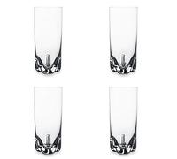 Bohemia Cristal 093 006 142 Bicchiere Long Drink, Circa 300 ml, in Vetro Cristallo, Set da 4, Trio Bar