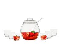 Bohemia Cristal 093 006 146 Bowle Set, 9 Pezzi, Vetro, Trasparente, 32 x 32 x 41 cm