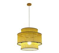 Bohemia Pendant Lighting Kitchen And Rattan Hanging Lamp Boho Chandelier Creative Flush Mount Light for Dining Bedroom Foyer Living Room(50cm)
