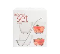BOHEMIA SELECTION Set Bowle In Vetro Party 9 Pezzi
