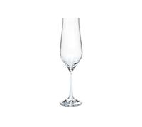 Bohemia 6 calici flute Tulipa in vetro sonoro, effetto ottico, trasparente, cl