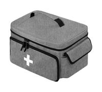 BOHEMIABY Borsa per farmacia da viaggio, borsa per medicinali per la casa, tessuto di nylon impermeabile, borsa medica offre spazio per tutti i medicinali, 11,4 x 7,7 x 6,9 pollici (solo borsa),