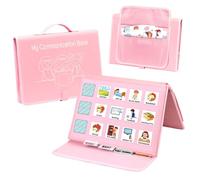 BOHEMIABY Libro educativo di giocattoli educativi, agenda settimanale per bambini, lavagna per la ricompensa per bambini, calendario visivo, calendario per la scuola domestica, rosa