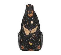 Bohemian Butterfly Moon Phase Crossbody Borsa a tracolla da viaggio zaino da viaggio zaino per uomo escursionismo zaino