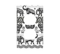 Bohemian Elephant Pattern Stampa Duplex Dispositivo Presa Piastra A Parete Interruttore Elettrico Presa Copertura Presa