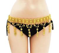 Bohemian Ethnic Gold Metal Waist Chains Long Tassel Sequins Belly Belt Dance Waist Body Chain Beach Jewelry