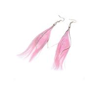 Bohemian Feather Tassel Earrings Fashion Pendant Long Thread Tassel Drop Dangling Hook Earrings