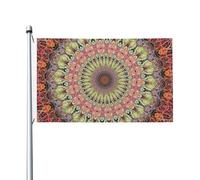 Bohemian Mandala Psychedelic Art Bandiera Da Giardino 90X150Cm Colorato Bandiere Da Giardino Tutte Le Stagioni Bandiera Pirata Per Prato Il Portico Camera Da Letto