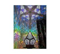 Bohemian Mosaic Starry Sky Floor Projections Lamp, Polar Star Floor Lamp Led Colorful Table Bedside Lights