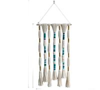 Bohemian Nordic Wall Hanging Tapestry Hand woven Cotton And Polyester Blend Golden Macrame Decor Per Soggiorno Camera da letto Interior Design Art
