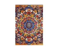 Bohemian Pattern Boho Vintage Mandala bandiere di pace per esterni banner di Pasqua per la decorazione del patio 28x40 doppio lato