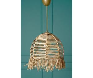 Bohemian Rustic Chandelier, diametro 30 cm, altezza 80 cm, corpo in plastica, attacco E27, max. 40 W, colori naturali, perfetto per la decorazione della casa Cozy