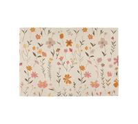 Bohemian Wildflower Graffiti Tovagliette decorative per tavolo da pranzo fattoria tappetino per bambini con piatto adornos para mesa de comedor set di 6 12x18