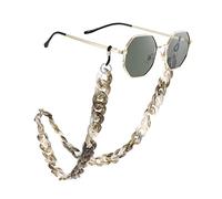 Bohend Moda Catena di occhiali da sole Grigio Donne Catena per occhiali Acrilico Accessori per occhiali Per Occhiali da vista e occhiali da sole (Grey)