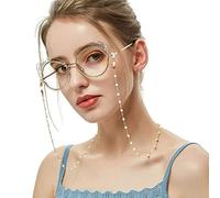 Bohend Semplice Catena di occhiali da sole Oro Perle Catena per maschera facciale Catena per occhiali Accessori per occhiali Per Occhiali e occhiali da sole