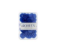 Bohin Chiusure a Scatto, Mixed, Blu Reale, 13mm, 8 unità