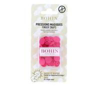 Bohin Chiusure a Scatto, Mixed, Fucsia, 13mm, 8 unità