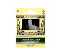 BOHIN France - BOHIN France Placcato nickel Acciaio Sharps & Darners Cucire Ago Vintage Assortimento Impostato - 20 Aghi