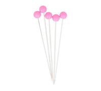 BOHIN France Spilli con Testa in Rotondo - Nichelato, Punta Affilata Spilli per Progetti di Cucito e Maglieria, Acciaio, Fucsia, 36 x 0.55mm - 100 Pezzi