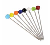 Bohin Glass Head Pins Assortiti, Argento