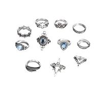 Boho Anello da Donna Knuckle Ring Midi Set di Anelli per Dita Set di Anelli Vintage in Stile Punk Set, 2# 11PCS Creativo e utile Lovely And Practical
