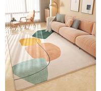 Boho Art Area Tappetto Tappetto Lavabile Per Il Soggiorno Estetico Minimalista Mezzo Secolo Moquette Morbido Antiscivolo Basso(Verde,140x200cm)