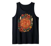 Boho Basketball Flower Garden Spring Canotta
