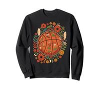 Boho Basketball Flower Garden Spring Felpa