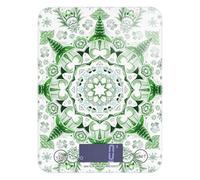 Boho - Bilancia portatile per alimenti con albero di Natale, fiocco di neve, mandala, 5 kg/5 g, bilancia essenziale da cucina, con 4 unità per cottura cheto (batterie non incluse)