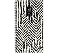 Boho Black July 2025 - June 2026 3.5 X 6.5 Softcover Weekly Spiral Planner