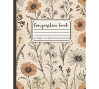 Boho Bloom Journal: A floral bohemian-style composition notebook college ruled for free-spirited students