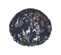 Boho Bohemian Deer Cuffie da a per donna, Cuffia per capelli da a riutilizzabile impermeabile Cuffia da bagno Turbante Cuffia da a per ragazze