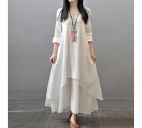 Boho Bohemian Maxi Vestito Con Maniche Lunghe Hippie Chic S M L XL 2X 3X 4X 5X+