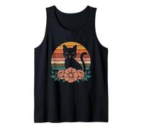 Boho Cat Plants T-Shirt Donna Ragazza Uomo Fiori Canotta
