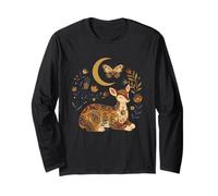 Boho Celestial Deer Moon Floreale Prodotti di Tendenza Maglia a Manica
