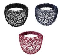 Boho-Chic Crystal & Pearl Embellished Elegant Floral Beaded Wide Headbands, Boho Chic Headband for Women (3PCS-B)