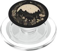 Boho Chic Floral Forest Nature Mountain Moon Hiking Camping PopSockets PopGrip per MagSafe