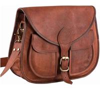 Boho Chic Marrone pelle Fionda Borsa - Fatto a Mano Donna Cartella