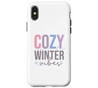 Boho Christmas, Cozy Winter Vibes. Matching Christmas Custodia per iPhone X/XS