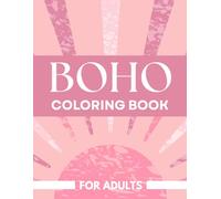 Boho Coloring Book for Adults: Relaxing Line Art Designs for Stress Relief and Creativity