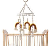 Boho Crib Mobile - 20x49cm Rainbow Pendente Nursery Cellulari | Macrame Rainbow Kids Crib Mobile | Decorazione Presepe Per, Mobile Colorato Per I Sessi Neutri